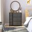 YITAHOME kommode mit Schubladen, Schrank mit 7 Schubladen aus Stoff, Aufbewahrungskommode Industrial Stil für Schlafzimmer, Wohnzimmer,Flur, Dunkelgrau Aufbewahrungsschrank