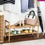 Honey-Can-Do Ebenen SHO-01600 Schuhregal aus Bambus mit 2 Etagen, Bamboo, 26x69.9x40 cm
