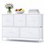 DUMOS Antonia Kommode für Schlafzimmer mit 5 Stoffschubladen, kleine Kommode Organizer Einheiten für Kleidung, Schrank, Kinderzimmer, Aufbewahrungsturm mit Schrank, Metallrahmen, Holzplatte, leichte