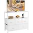 DUMOS Kommode mit Schubladen - kommoden & Sideboards für Schlafzimmer Geeignet, Komodenschrank mit 5 Schubladen, TV-Schrank mit Stabilem Stahlrahmen, Ideal für Schlafzimmer, Wohnzimmer (Weiß)