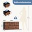 DUMOS Antonia Kommode für Schlafzimmer mit 5 Stoffschubladen, kleine Kommode Organizer Einheiten für Kleidung, Schrank, Kinderzimmer, Aufbewahrungsturm mit Schrank, Metallrahmen, Holzplatte, leichte