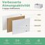 DUMOS Kommode mit Schubladen - kommoden & Sideboards für Schlafzimmer Geeignet, Komodenschrank mit 5 Schubladen, TV-Schrank mit Stabilem Stahlrahmen, Ideal für Schlafzimmer, Wohnzimmer (Weiß)