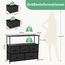 DUMOS Kommode mit Schubladen - kommoden & Sideboards für Schlafzimmer Geeignet, Komodenschrank mit 5 Schubladen, TV-Schrank mit Stabilem Stahlrahmen, Ideal für Schlafzimmer, Wohnzimmer (Schwarz)