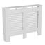 Vida Designs Milton Heizkörperabdeckung Weiß - Mittel - Modernes horizontales Lamellendesign für optimale Wärmeverteilung - H82xW111xD19cm - Lackiertes MDF-Möbel Ideal für Wohnzimmer und Flur