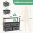 DUMOS Kommode mit Schubladen - kommoden & Sideboards für Schlafzimmer Geeignet, Komodenschrank mit 5 Schubladen, TV-Schrank mit Stabilem Stahlrahmen, Ideal für Schlafzimmer, Wohnzimmer (Grau)