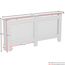 Vida Designs Milton Heizkörperabdeckung Weiß - Extra Groß - Modernes horizontales Lamellendesign für optimale Wärmeverteilung - H82xW172xD19cm - Lackiertes MDF-Möbel Ideal für Wohnzimmer und Flur