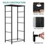 YITAHOME Kommode, 5 Stoffschubladen mit Griffen, Aufbewahrungsschrank, Schubladenschrank, Schrank, Metallgestell, stoffkommode für Schlafzimmer, für Wohnzimmer, Flur, Büro, rustikal braun