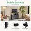 DUMOS Kommode mit Schubladen - kommoden & Sideboards für Schlafzimmer Geeignet, Komodenschrank mit 5 Schubladen, TV-Schrank mit Stabilem Stahlrahmen, Ideal für Schlafzimmer, Wohnzimmer (Grau)