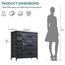 YITAHOME Kommode mit 7 Schubladen, Schrank mit Schubladen aus Stoff, Aufbewahrungskommode Industrial Stil für Schlafzimmer, Wohnzimmer, Kinderzimmer, Aufbewahrungsschrank (Schwarzgrau)