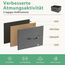 DUMOS Kommode mit Schubladen - kommoden & Sideboards für Schlafzimmer Geeignet, Komodenschrank mit 5 Schubladen, TV-Schrank mit Stabilem Stahlrahmen, Ideal für Schlafzimmer, Wohnzimmer (Grau)