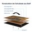 LYNCOHOME Kommode mit Schubladen aus Stoff, Sideboard Flur Schrank mit 6 Stoffschubladen und Fächern, Schubladenschrank Ordnungsmöbel für Küche Büro Bedroom