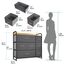 YITAHOME kommode mit Schubladen, Schrank mit 7 Schubladen aus Stoff für Schlafzimmer, Wohnzimmer, Flur, Dunkelgrau