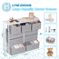 LYNCOHOME Kommode für Schlafzimmer, 9 Schubladen, Kommode mit tiefen und großen Schubladen, Stoffschubladen, einfach zu montieren, für Schlafzimmer, Kinderzimmer, Wohnzimmer, Schrank
