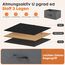 Sweetcrispy Kommode mit 4 Schubladen, Stoff Schubladenschrank, Schmal Schrank, Kommode Schlafzimmer, Industrial Stil für Wohnzimmer, Kinderzimmer, Flur Aufbewahrungsschrank, Hellgrau
