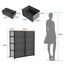 YITAHOME Kommode mit 8 Schubladen, Schrank mit Schubladen aus Stoff, Aufbewahrungskommode Industrial Stil für Schlafzimmer, Wohnzimmer, Kinderzimmer, Aufbewahrungsschrank (Dunkelgrau)