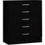 Vida Designs Riano Kommoden & Sideboards, Mitteldichte Holzfaserplatte, Schwarz, Standard