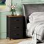 Somdot Kommode mit Schubladen, Kommode Schlafzimmer Wohnzimmer Flur, Komodenschrank Schubladenschrank Aufbewahrungsschrank Stoffkommode, 3 Stoffschubladen, Rustikales Braun, 30T x 42B x 71,5H cm