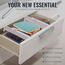 RAPTUROUS 3er Pack Schubladenunterteiler „12,7 cm hoch und erweiterbar von 33-56 cm, Dresser Drawer Organizers“ Verstellbare Schubladen-Organisationstrenner