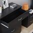 Vida Designs Riano Kommoden & Sideboards, Mitteldichte Holzfaserplatte, Schwarz, Standard