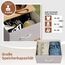 Somdot Kommode mit Schubladen, Kommode Schlafzimmer Wohnzimmer Flur, Komodenschrank Schubladenschrank Aufbewahrungsschrank Stoffkommode, 4 Stoffschubladen, Ashgrau, 30T x 42B x 93H cm