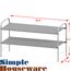 Simple Houseware 2-stufiger Schuhregal-Aufbewahrungsorganisator, Grau