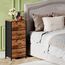 Somdot Kommode mit Schubladen, Kommode Schlafzimmer Wohnzimmer Flur, Komodenschrank Schubladenschrank Aufbewahrungsschrank Stoffkommode, 4 Stoffschubladen, Holzmaserung, 30T x 42B x 93H cm