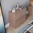 Vida Designs Riano Kommode mit 4 Schubladen und Metallgriffen, Walnuss, Schlafzimmermöbel
