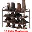 Simple Houseware 3-stufiger Schuhregal-Aufbewahrungsorganisator, Bronze