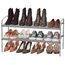 Simple Houseware 2-stufiger Schuhregal-Aufbewahrungsorganisator, Grau