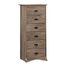 Prepac Salt Spring DDC-2354 rustikale Kommode mit 6 Schubladen, hohe Kommode für Schlafzimmer, Bauernhaus-Kommode, 48,3 cm T x 59,1 cm B x 134 cm H, Treibgrau, Grau