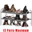 Simple Houseware 2-stufiger Schuhregal-Aufbewahrungsorganisator, Grau