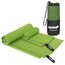 EPAUTO 2er-Pack schnell trocknende Reise-Fitnesshandtücher aus Mikrofaser, Grün, (60'' x 30'', 24'' x 15'')