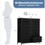 DUMOS Kommode für Schlafzimmer mit 8 Stoffschubladen hohe Kommode Organizer für Kleidung Schrank Kinderzimmer Aufbewahrungsturm mit Schrank Metallrahmen Holzplatte leichte Kinderzimmermöbel