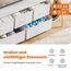 Sweetcrispy Kommode für Schlafzimmer, breite Schublade Kommode Organizer Storage Drawers Fabric Storage mit 5 Schubladen, kleine Kommode, TV Stand für Schlafzimmer, Schrank, Wohnzimmer, Kinderzimmer