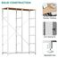 YITAHOME Kommode mit Schubladen, Schrank mit 10 Schubladen aus Stoff, Aufbewahrungskommode Industrial Stil für Schlafzimmer, Wohnzimmer, Kinderzimmer, Flur, Aufbewahrungsschrank (Grau)