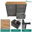 YITAHOME Kommode mit Schubladen, Schrank mit 5 Schubladen aus Stoff, Aufbewahrungskommode Industrial Stil für Schlafzimmer, Wohnzimmer, Kinderzimmer, Flur, Aufbewahrungsschrank (Dunkelgrau)