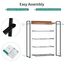 YITAHOME Kommode mit 5 Schubladen, Schrank mit Schubladen aus Stoff, Aufbewahrungskommode Industrial Stil für Schlafzimmer, Wohnzimmer, Kinderzimmer, Aufbewahrungsschrank (Dunkelgrau)