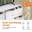 DUMOS Kommode für Schlafzimmer mit 7 Stoffschubladen hohe Kommode Organizer für Kleidung Schrank Kinderzimmer Aufbewahrungsturm mit Schrank Metallrahmen Holzplatte leichte Kinderzimmermöbel
