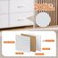 DUMOS Kommode für Schlafzimmer mit 8 Stoffschubladen hohe Kommode Organizer für Kleidung Schrank Kinderzimmer Aufbewahrungsturm mit Schrank Metallrahmen Holzplatte leichte Kinderzimmermöbel