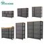 YITAHOME Kommode mit Schubladen, Schrank mit 5 Schubladen aus Stoff, Aufbewahrungskommode Industrial Stil für Schlafzimmer, Wohnzimmer, Kinderzimmer, Flur, Aufbewahrungsschrank (Dunkelgrau)