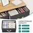 YITAHOME Kommode mit Schubladen, Schrank mit 8 Schubladen aus Stoff, Aufbewahrungskommode Industrial Stil für Schlafzimmer, Wohnzimmer, Kinderzimmer, Flur, Aufbewahrungsschrank (Dunkelgrau)