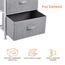 Amazon Basics Schubladenschrank-Ordnungssystem mit Stabilem Metallrahmen und 4 Herausnehmbaren Schubladen aus Stoff, Weiß
