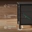 Huuger Kommode für Schlafzimmer, Kommode für Schrank mit 9 Schubladen, großer TV-Ständer für 55, 65, 70 Zoll Fernseher, Unterhaltungszentrum, breite lange Kommode, Holzmaserung Druck