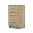 Vicco Nachttisch, Sonoma, 38 x 66 cm, geeignet für Boxspringbetten mit erhöhtem Rahmen