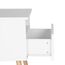 WOLTU® Nachttisch Nachtkommode Nachtschrank Beistelltisch Sofatisch, mit Schublade und Offenem Fach, mit Beinen, Holz, Weiß, 40x33,5x50cm(BxTxH), TSR58ws