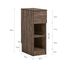 SoBuy Nachttisch schmal Nachtschrank Beistelltisch mit Schublade und 2 Ablage Nachtkästchen Nightstand für Schlafzimmer Wohnzimmer Braun B20 x T35 x H60 cm FBT111-SN