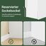SoBuy Schmaler Beistelltisch - Nachttisch mit Stauraumregal und Schubladen, Platzsparender Nachttisch für kleine Räume, W25 x D65 x H60 cm, Weiß und Natur - FBT162-WN
