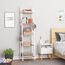 WOLTU® Nachttisch Nachtkommode Nachtschrank Beistelltisch Sofatisch, mit Schublade und Offenem Fach, mit Beinen, Holz, Weiß, 40x33,5x50cm(BxTxH), TSR58ws