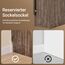 SoBuy Nachttisch schmal Nachtschrank Beistelltisch mit Schublade und 2 Ablage Nachtkästchen Nightstand für Schlafzimmer Wohnzimmer Braun B20 x T35 x H60 cm FBT111-SN