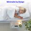 BedShelfie Nachttisch Zum Einhängen Bettablage für Etagenbett und Boxspringbett, Bettablage für WG-Zimmer, Betttablett schwebend, Bettablage zum Einhängen – Original Holz Weiß